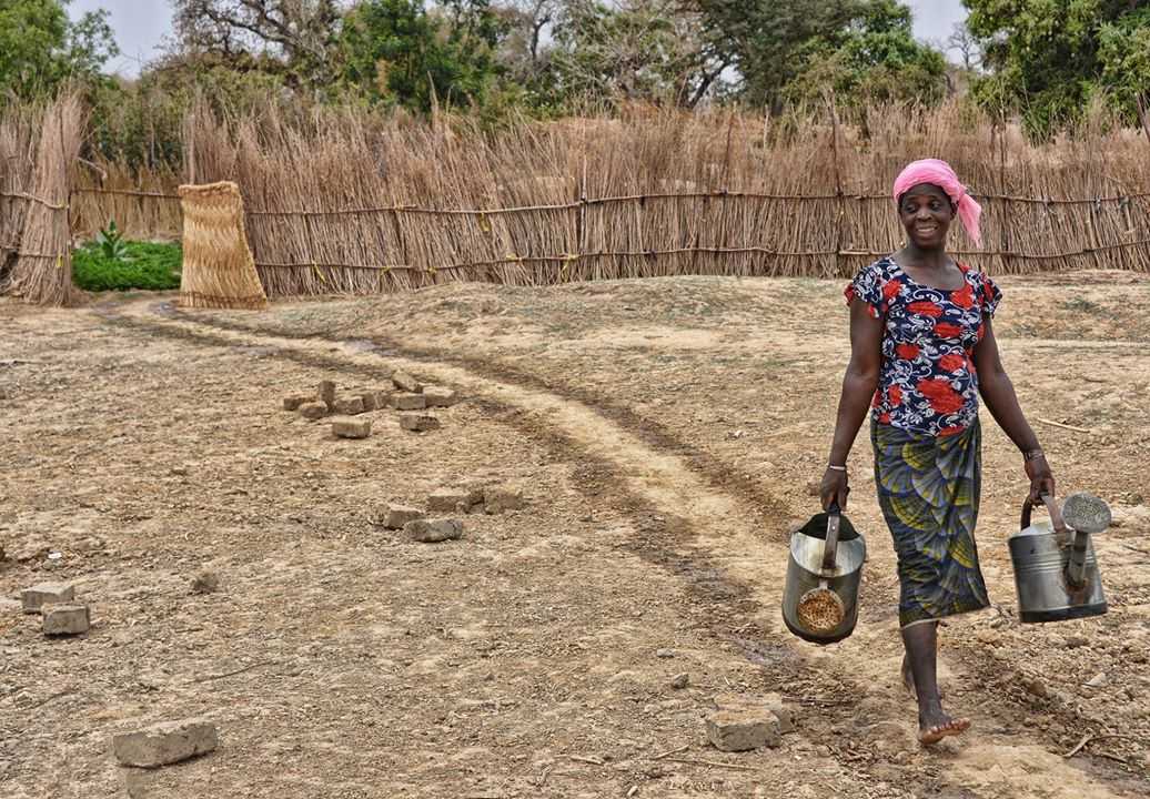 Vodič s putovanja - Bazoule — Burkina Faso: Foto priča Zalijevanje vrta uz jezero Bazoule