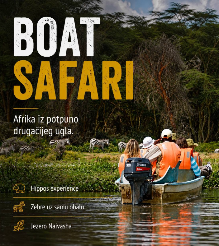 Brodski safari i promatranje ptica na jezeru Naivasha u Keniji